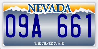 NV license plate 09A661