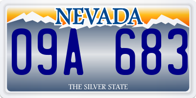 NV license plate 09A683