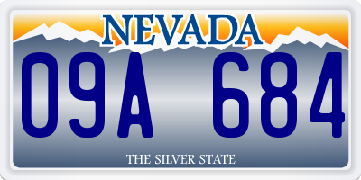 NV license plate 09A684