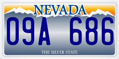 NV license plate 09A686