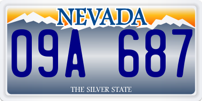 NV license plate 09A687