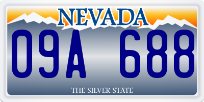 NV license plate 09A688