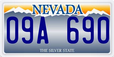 NV license plate 09A690