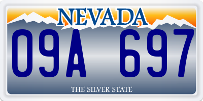 NV license plate 09A697