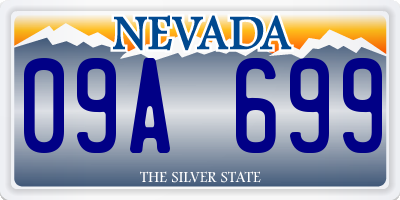 NV license plate 09A699