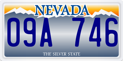 NV license plate 09A746