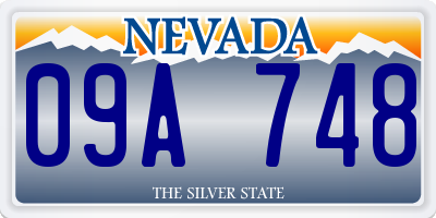 NV license plate 09A748