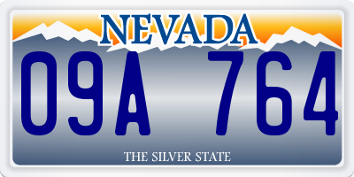 NV license plate 09A764