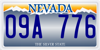 NV license plate 09A776