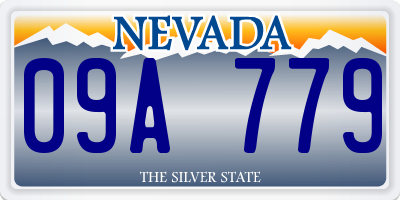 NV license plate 09A779