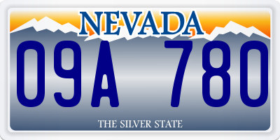 NV license plate 09A780