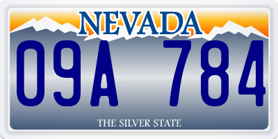 NV license plate 09A784