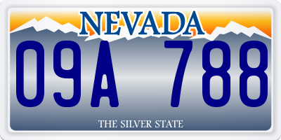 NV license plate 09A788