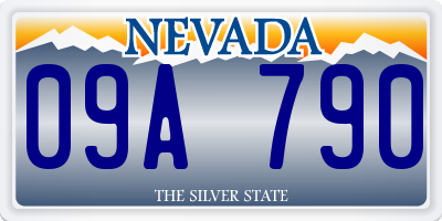 NV license plate 09A790