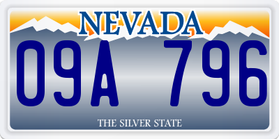 NV license plate 09A796