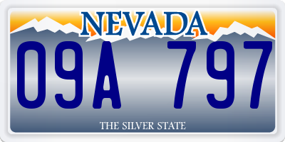 NV license plate 09A797