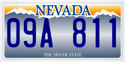 NV license plate 09A811