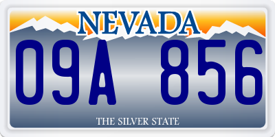 NV license plate 09A856