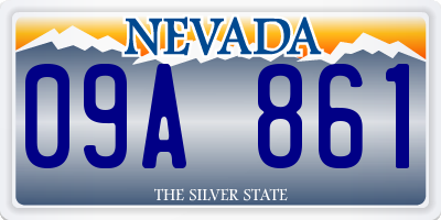 NV license plate 09A861