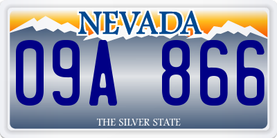 NV license plate 09A866