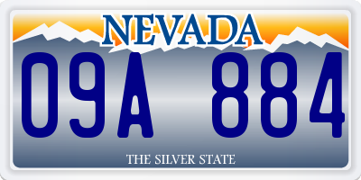 NV license plate 09A884