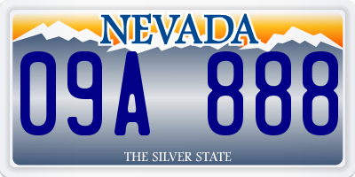 NV license plate 09A888