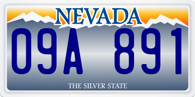 NV license plate 09A891