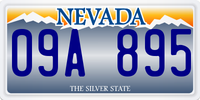 NV license plate 09A895