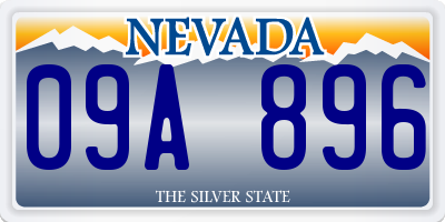 NV license plate 09A896