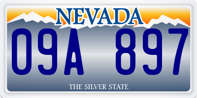 NV license plate 09A897