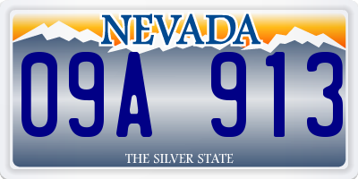 NV license plate 09A913