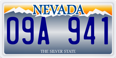 NV license plate 09A941