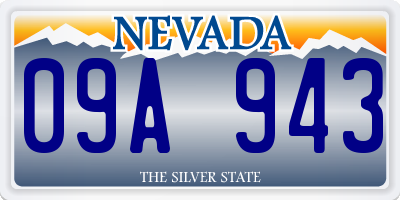 NV license plate 09A943