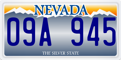 NV license plate 09A945