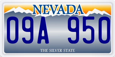 NV license plate 09A950