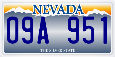 NV license plate 09A951