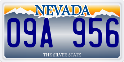 NV license plate 09A956