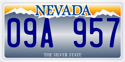 NV license plate 09A957