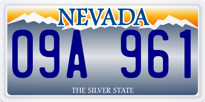 NV license plate 09A961