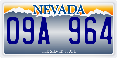 NV license plate 09A964