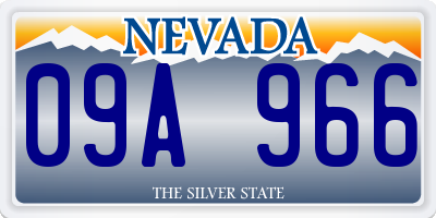 NV license plate 09A966