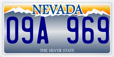 NV license plate 09A969