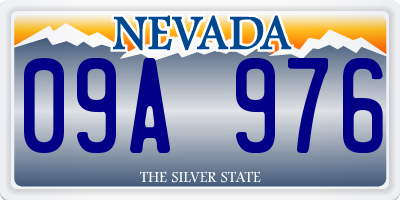 NV license plate 09A976