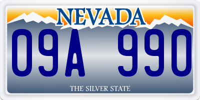 NV license plate 09A990