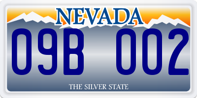 NV license plate 09B002