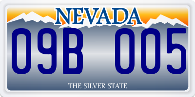 NV license plate 09B005