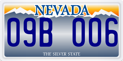 NV license plate 09B006