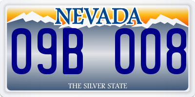 NV license plate 09B008
