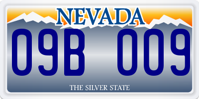 NV license plate 09B009