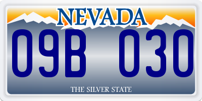 NV license plate 09B030